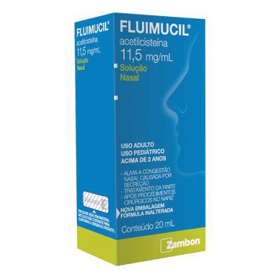 Fluimucil 11,5mg/ml Solução Nasal Com 20ml